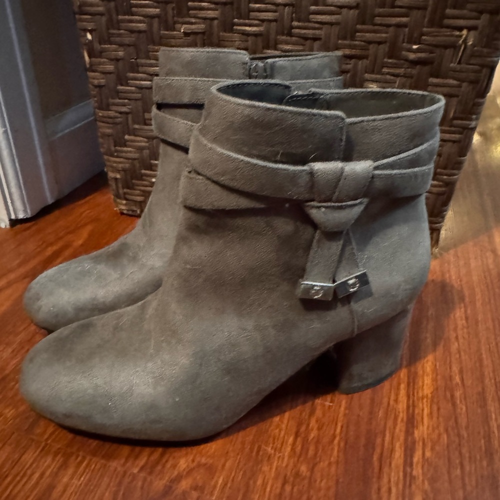 NEW- Kelly & Katie Charcoal Ankle Booties